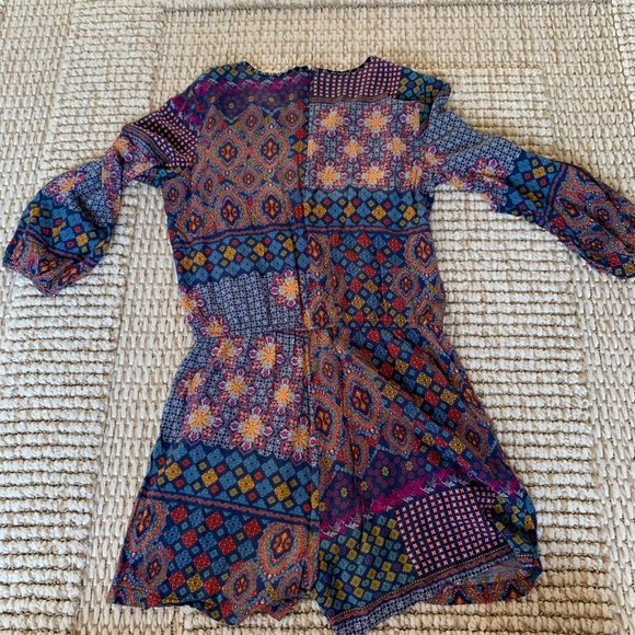 Boho Patchwork Pom Pom Tassel Romper - Picture 4 of 7